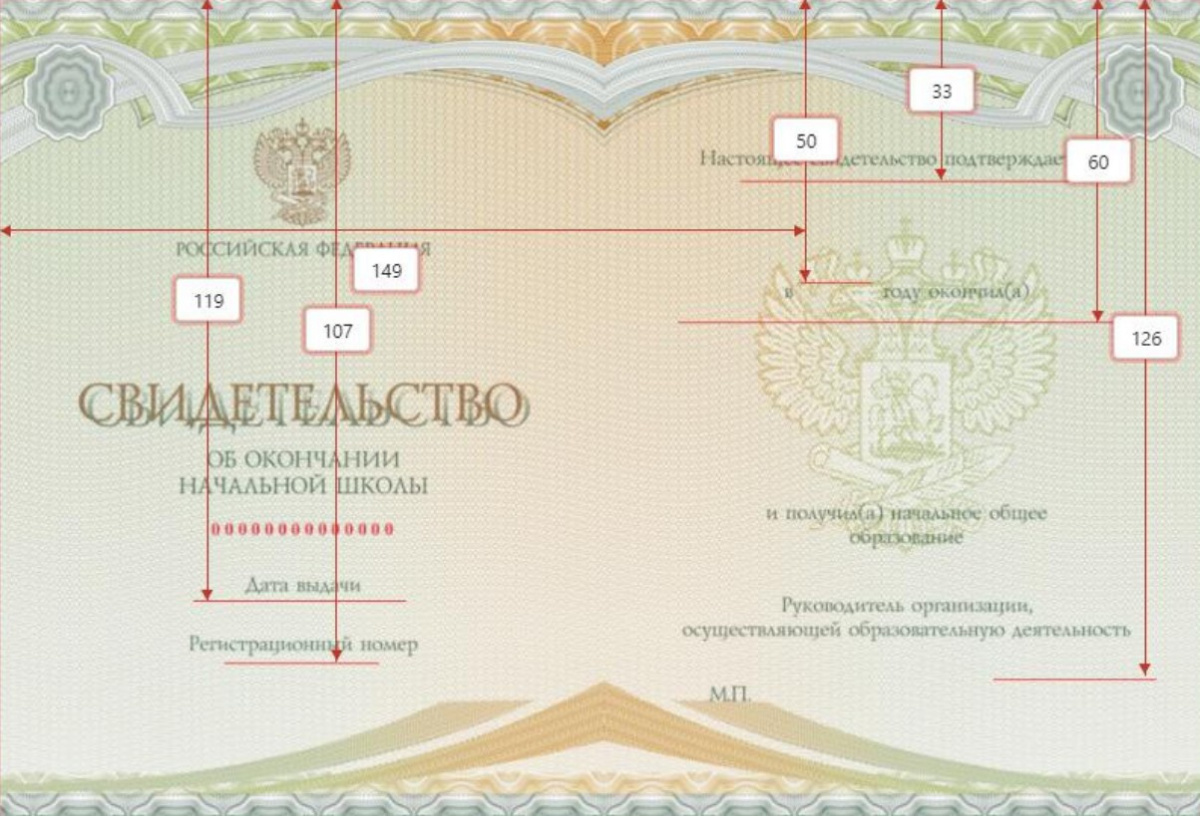 Свидетельство об окончании начальной школы